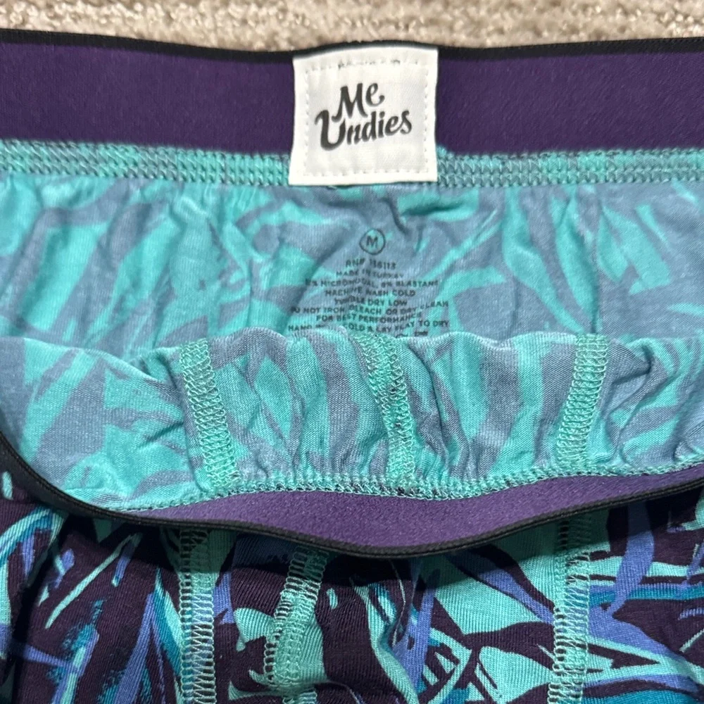 3 Pair MeUndies Men's Patterned Boxer Trunks